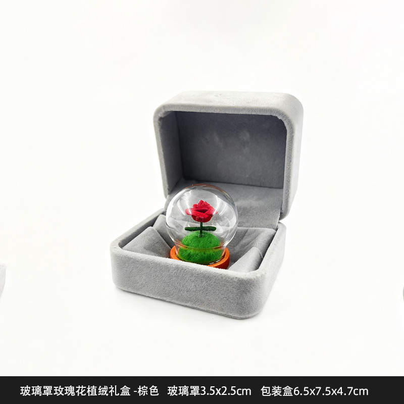 王子の小さい置物の狐のケーキdiyは永遠の花を飾って粒のデスクトップの車の樹脂のかわいい手の置物を萌えます。