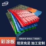 厂家加工彩涂卷板 建筑施工用彩钢瓦 小草印花施工围挡型号种类多