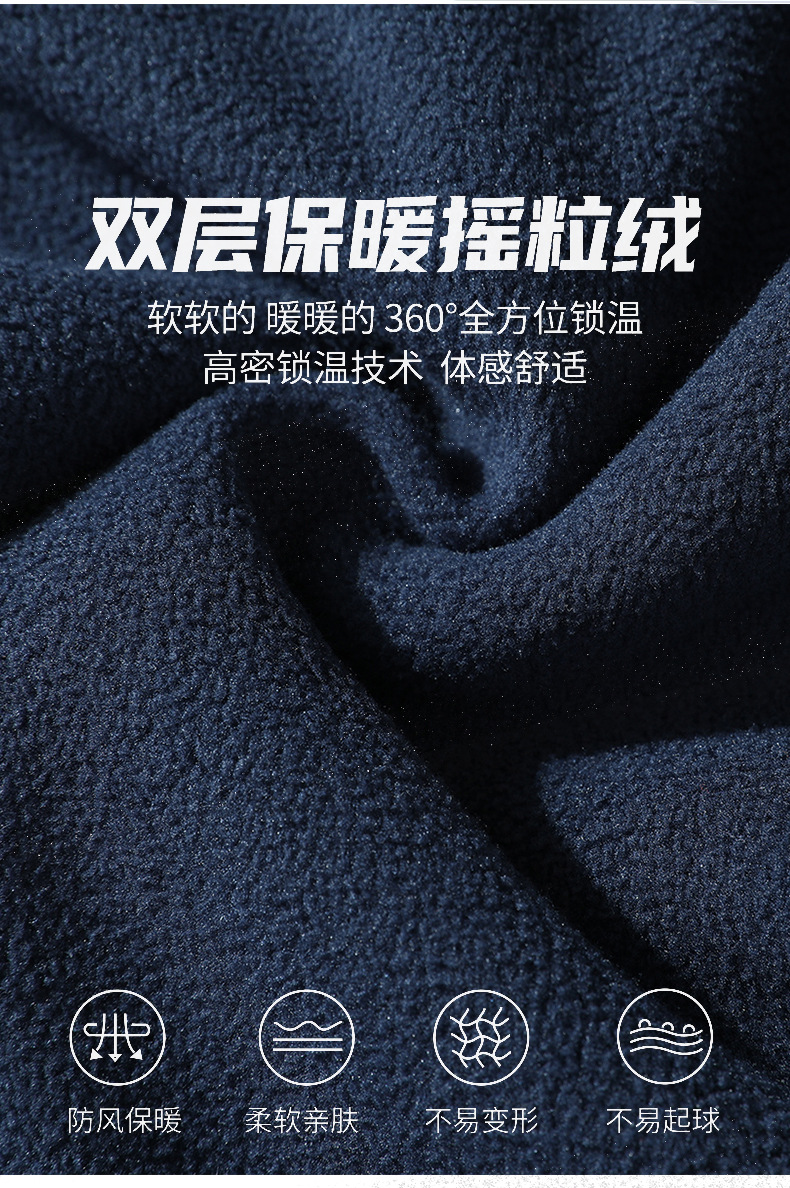 摇粒绒裤子男加绒加厚休闲运动男士加肥加大码冬季羊羔绒卫裤宽松-阿里巴巴