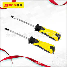 波斯工具 螺丝批(铬钼钢) 十一字德国硬度单支螺丝刀带磁起子十字