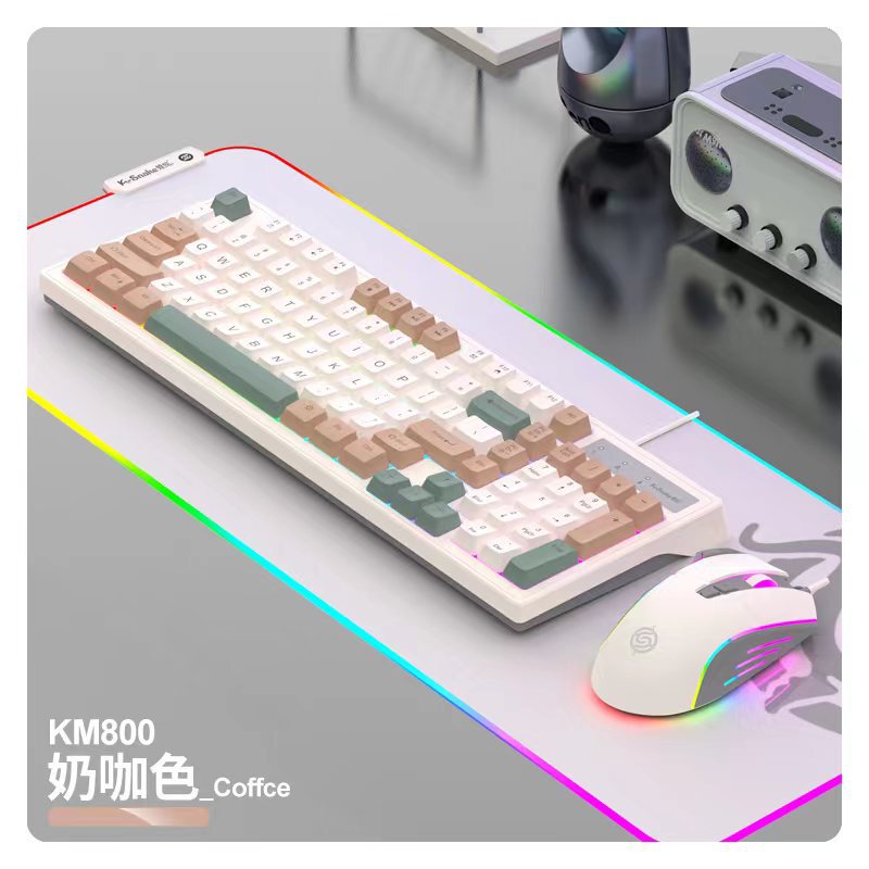 マムシkm 800有線機械手触りキーボードマウスセット98ボタン電競ゲームコンピュータノートオフィス|undefined