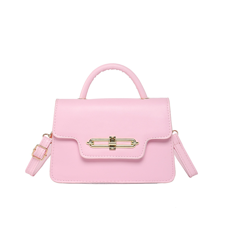 Bolso de hombro de gran capacidad retro 2025 primavera nuevo bloqueo de moda color caramelo empalme bolso de moda damas