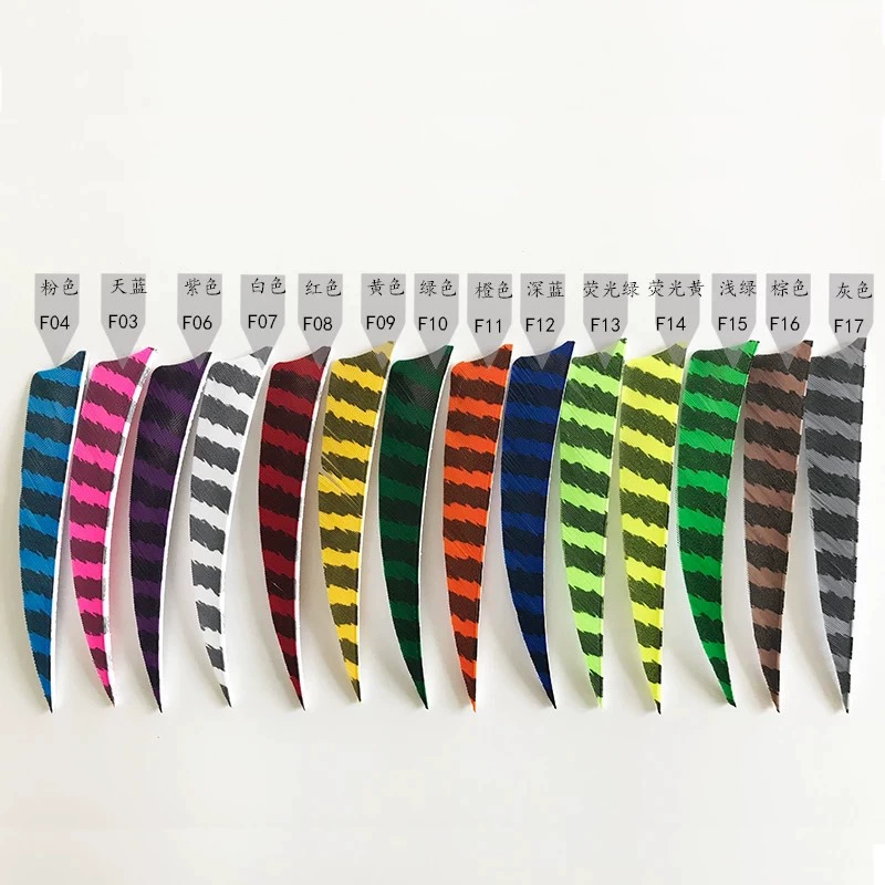 Производители прямая стрела перья 4-дюймовый полосатый щит в форме цветного индейки