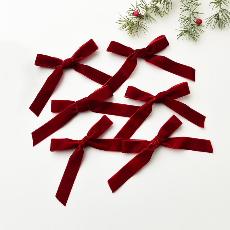 NUCHI クリスマスリボン サテンリボン クリスマス飾り ベルベット 手作り DIY ミニリボン|undefined