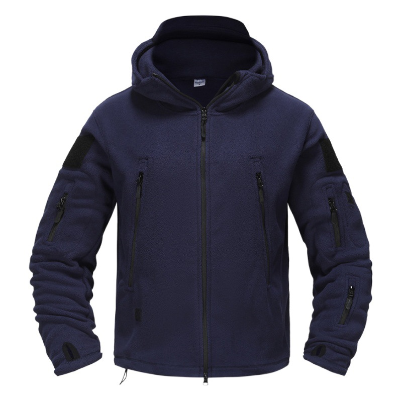A generation of TAD shark skin soft shell outdoor warm liner fleece clothing men's cold-proof charge clothing wind hat clothing