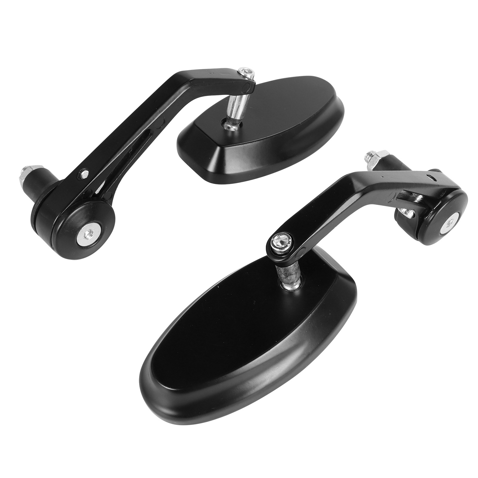 Motorcycle electric car rearview mirror handlebar folding mirror handle cover plug reflector rearview mirror rotatable blue mirror