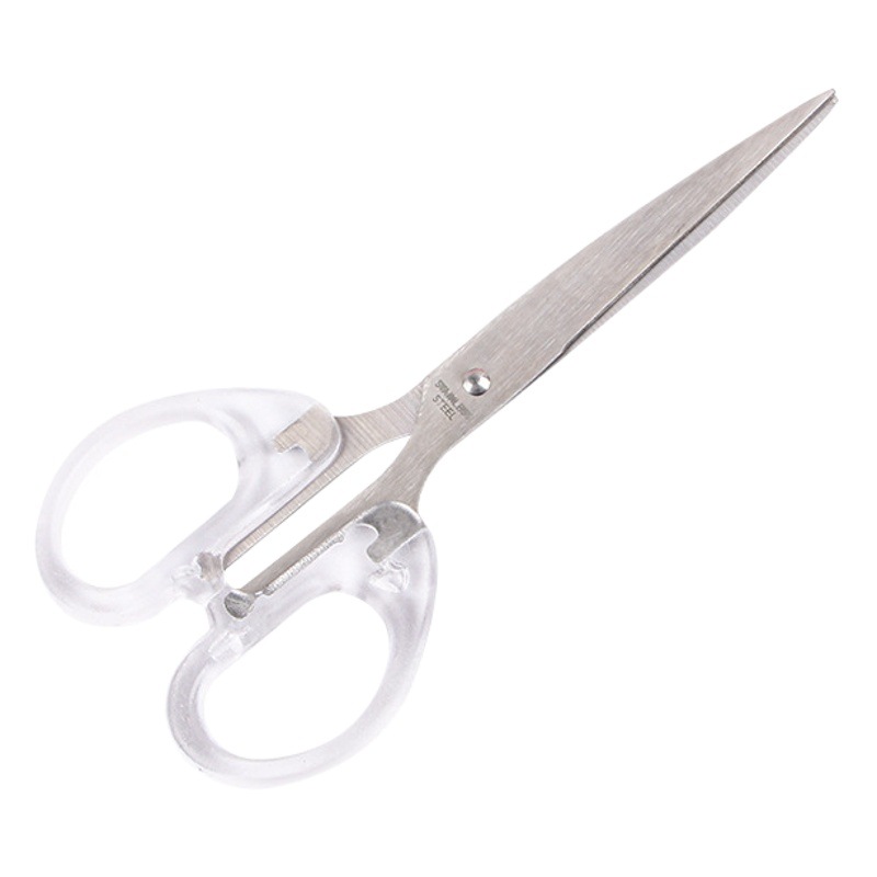 Tijeras transparentes simples niña corazón ins estilo estudiante tijeras hechas a mano tijeras de oficina de acero inoxidable multifuncional al por mayor