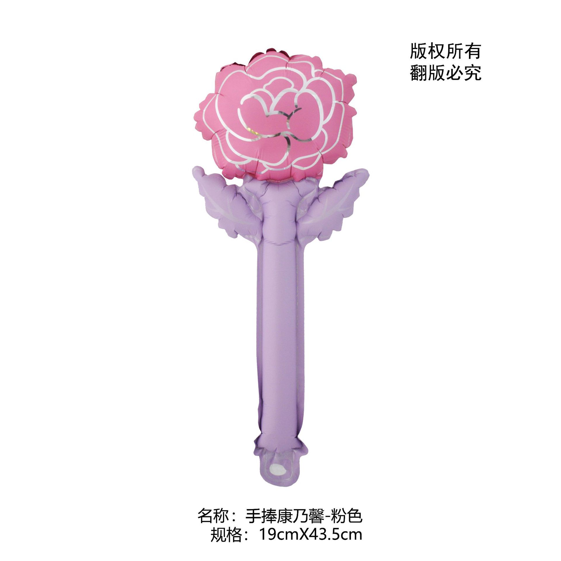 手捧康乃馨-粉色