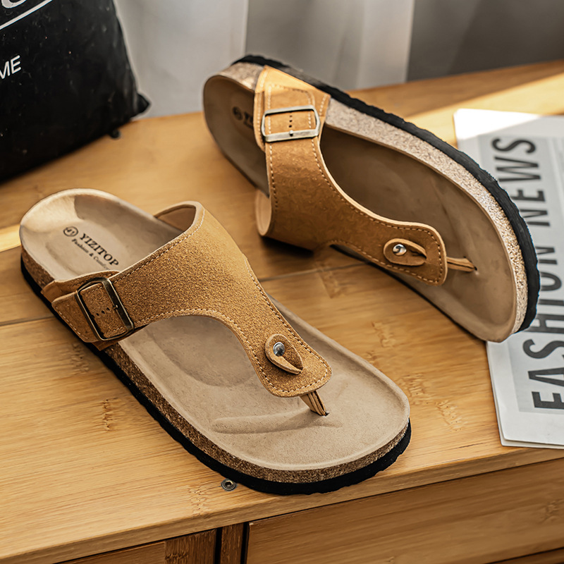 Cross-border Amazon Birkenchangs verano para hombre 2025 nuevas zapatillas de playa antideslizantes sandalias casuales