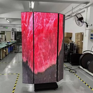 Led Outdoor Indoor Advertising Machine Digital Poster Screen Mirror Screen Foldableable Mobile Vertical Drainage Display