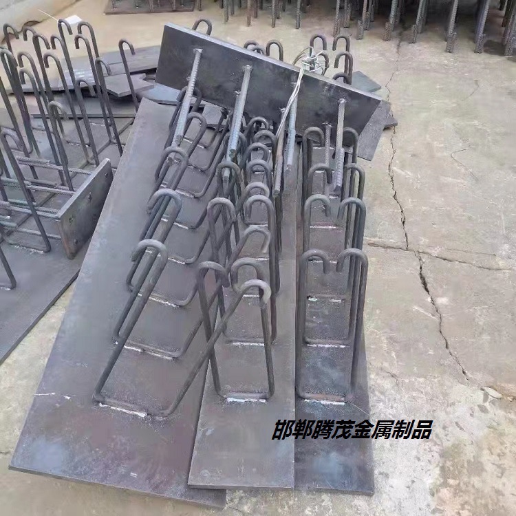 河北腾茂 防落梁T型钢挡块预埋件 热镀锌铁路桥梁底座