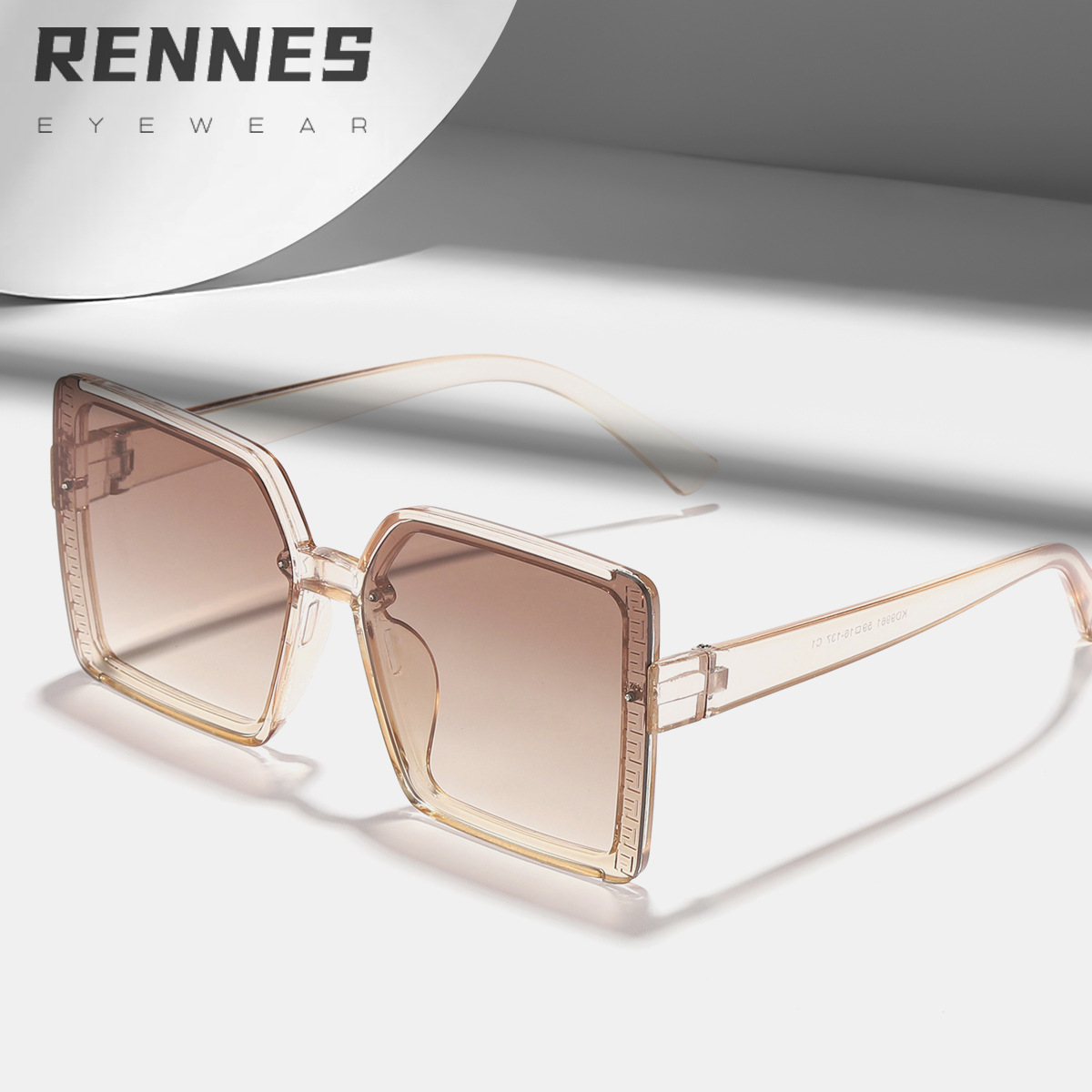 Transfronteriza nueva versión coreana de generoso marco cara pequeñas gafas de sol PC lente moda desgaste esencial gafas de sol