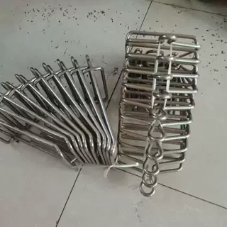 屠宰流水线家禽挂钩 屠宰机械配件 挂鸡不锈钢钩 鸡鸭鹅挂钩配件