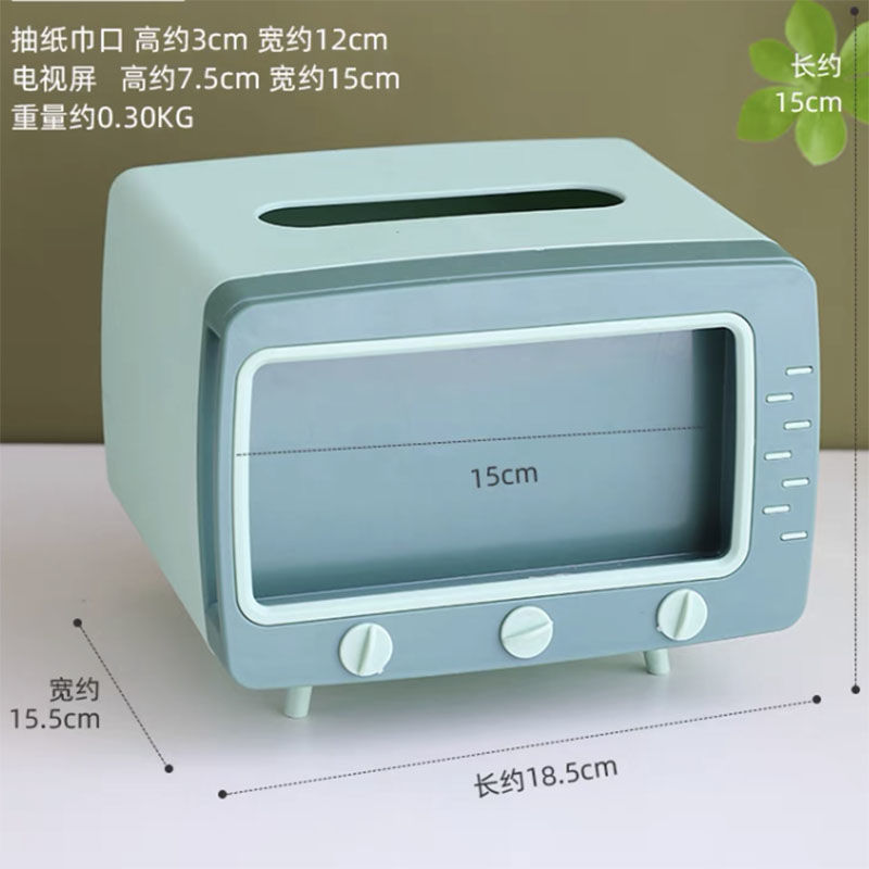 Caja de pañuelos multifuncional caja de pañuelos de escritorio creativa caja de pañuelos retro Internet popular caja de almacenamiento con soporte para teléfono móvil