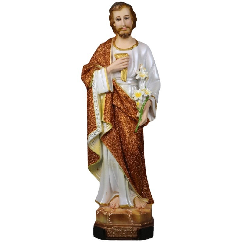 50cm transfronterizo San José estatuas de la iglesia de la casa decoración de estatuas de la sala de estar
