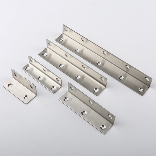 Jinnat stainless steel long bar code black 90 degree fixing piece L-shaped right angle brace hardware reinforced connector
