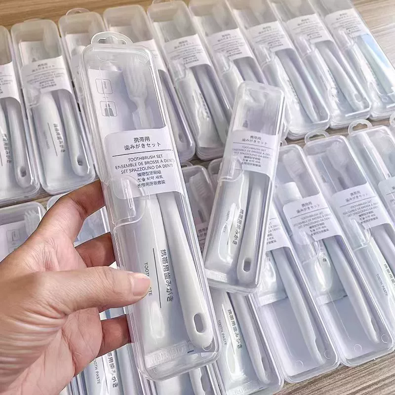 Портативный комплект зубной пасты для путешествий Японский стиль макарон зубная щетка для деловых поездок Отель B & B Мягкие зубы