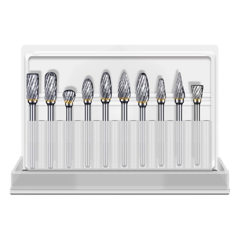 Электрическая мельница аксессуары для воздушной мельницы 3*6 Шлифовальная головка фреза Вольфрамовая сталь одно-и двухзернистая Вольфрамовая сталь твердый сплав роторный напильник