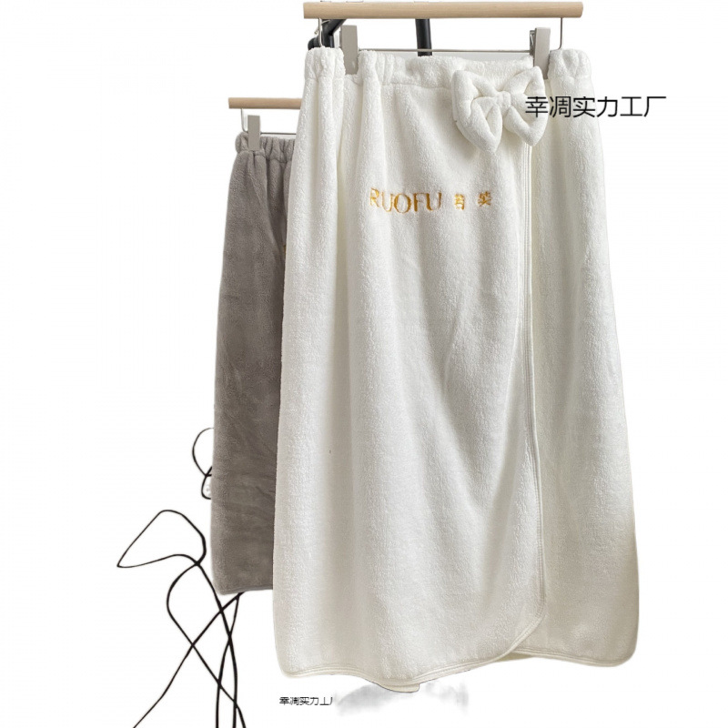 병원 목욕 스커트 피부 관리 클럽 튜브 탑 목욕 스커트 하이 엔드 퓨어 코튼 화이트 베이비 벨벳