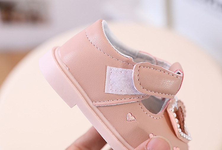 Scarpe da principessa in pelle per bambini piccoli, primavera e autunno, da 0 a 2 anni_voghion.com