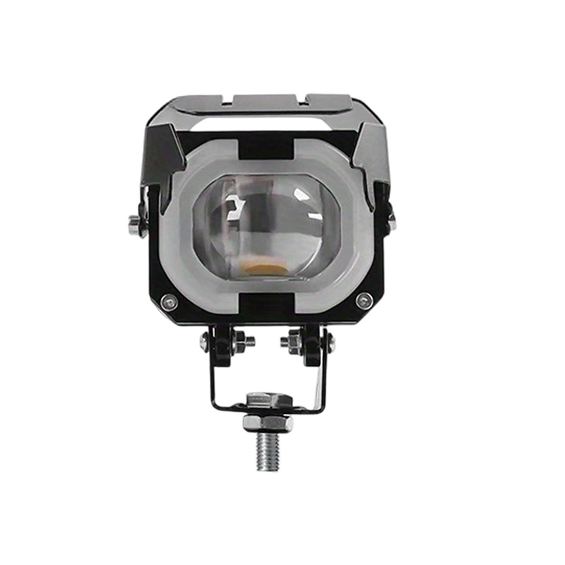 Motuoche Motorcycle Headlight LED High Beam Waterproof (Motorcycle headlights, headlights) - colorful-small-square-light