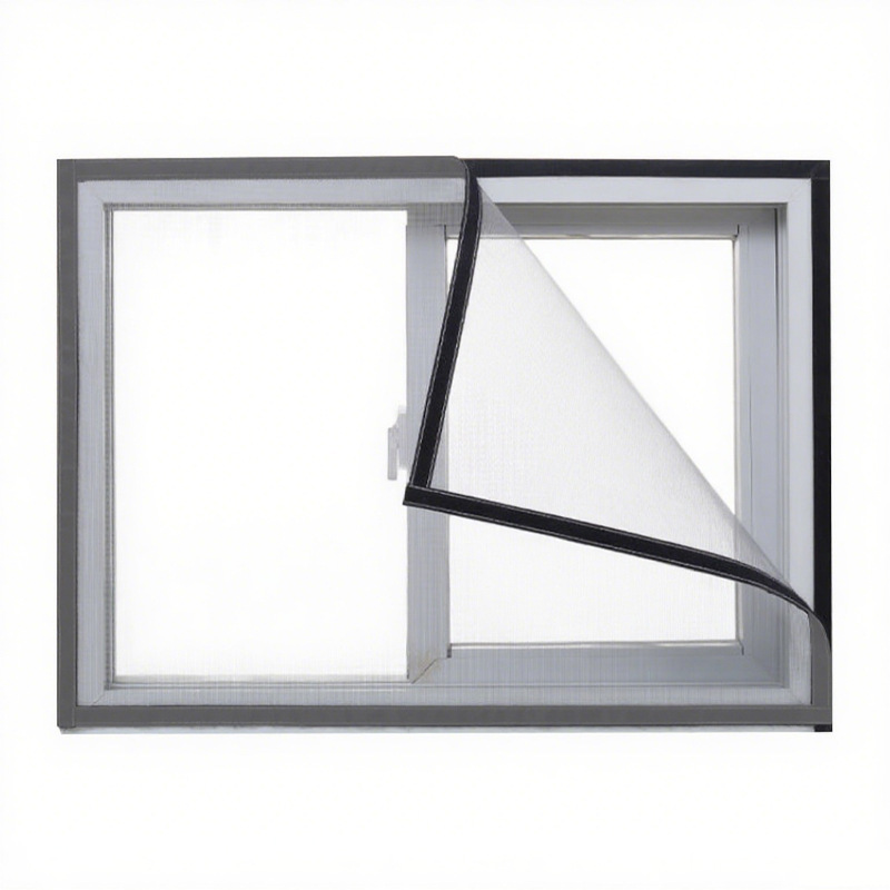 Ventana de pantalla invisible a prueba de mosquitos con malla magnética de absorción magnética auto-instalada Velcro simple imán casero cortina de arena ventana auto-adhesiva