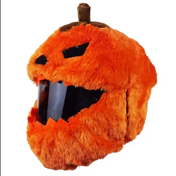 Halloween Motorcycle Helmet Hat Christmas Funny Dress-up Game Costume Pumpkin Hat Props Hat Turban