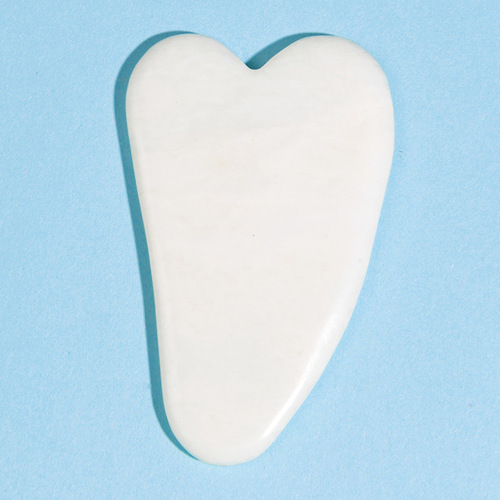 Jade scraping board for face, thickened with laser carving logo, scraping face tool, whole body universal facial massager