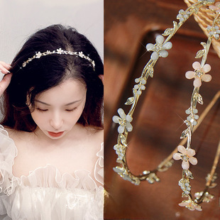 Forcina per capelli con fiore delicato e fata, forcina per capelli con perle fata, fermaglio per frangia squisita, fermaglio con una sola parola, fermaglio laterale per capelli spezzati, accessori per capelli_voghion.com