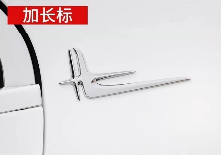 Mercedes-Benz rear car sticker, AMG tail emblem modification for CLA200/220/260, CLA45 lettering, and four-wheel drive symbol