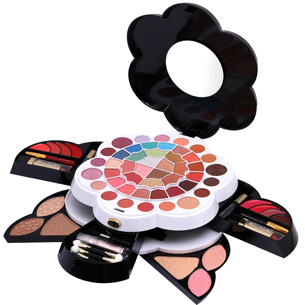 Wholesale of cross-border cosmetics, Amazon, European and American pearlescent and matte eyeshadow, blush, high-gloss lipstick, cosmetics and makeup sets undefined