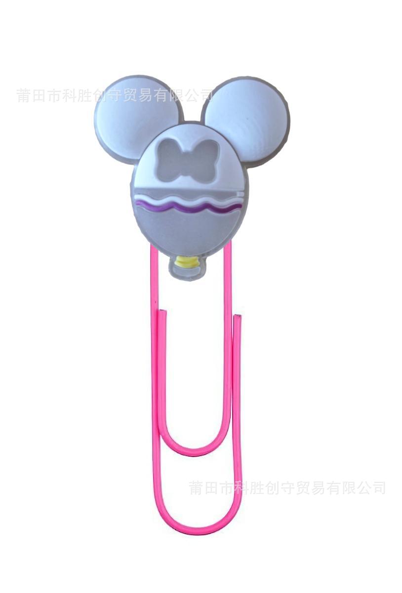 Mickey cabeza de la Oficina papelería clip de papel transfronterizo de dibujos animados nuevo PVC marcador