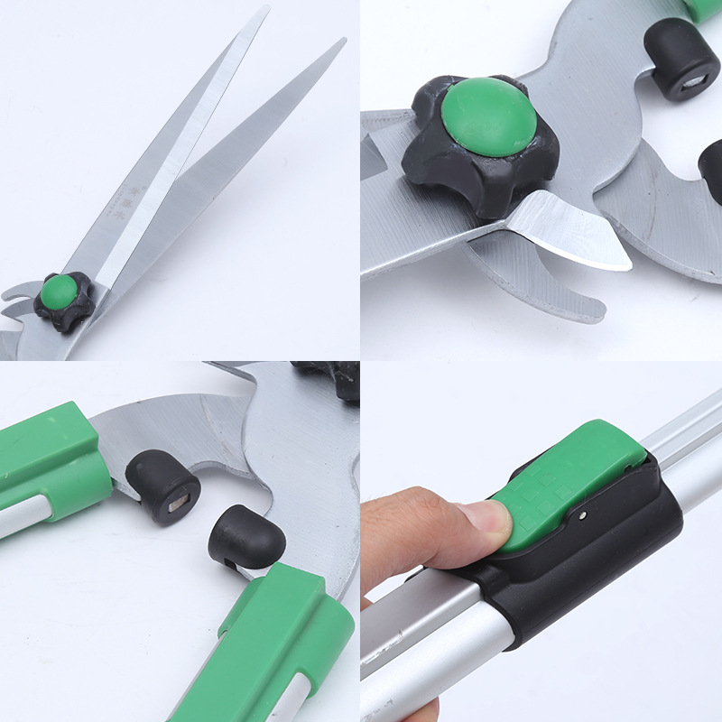 Tijeras de bambú retráctiles de madera de vid verde tijeras de bambú verde césped de doble uso retráctil de rama gruesa tijeras de césped tijeras de té hogar tijeras de poda tijeras de flores