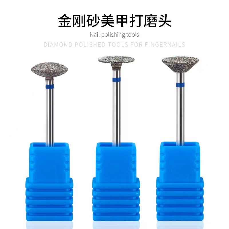 Cabeza de pulido de diamante para uñas, esmeril en forma de platillo volador, escamado de pies, callos, piel muerta, pulido, herramienta de pulido de manicura