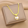 Elite fashionable necklace stainless steel, chain for key bag , European style, simple and elegant design, does not fade, wholesale