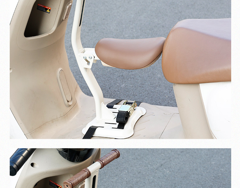 Electric Vehicle Child Seat, Front-Mounted, Foldable, Suitable for Aima and Yadea Electric Scooters, Baby and Child Safety Seat
