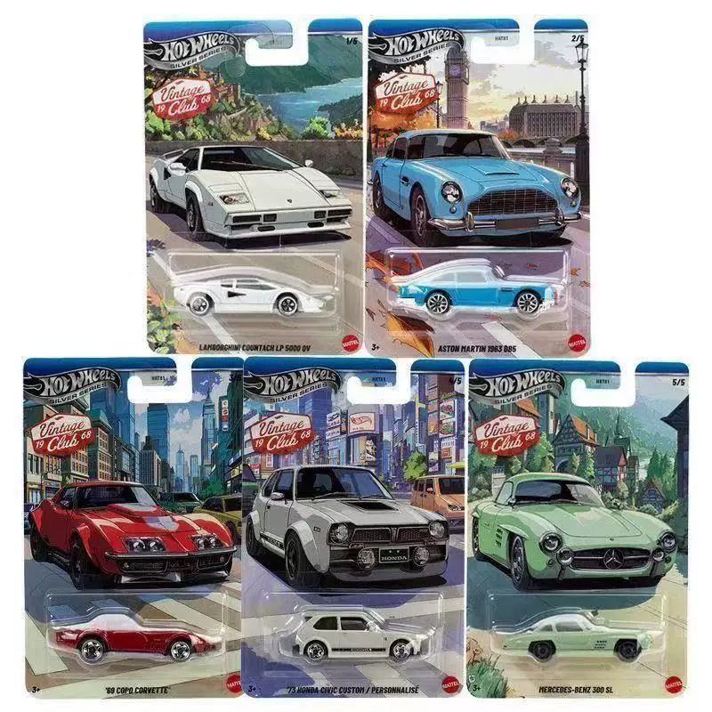 Hot Wheels Hrt81 Retro Club Lamborghini Honda Civic Mercedes 300Sl Simulation Alloy Car Model Hot Wheels Hrt81 Retro Club Lamborghini Honda Civic Mercedes 300Sl Simulation Alloy Car Model