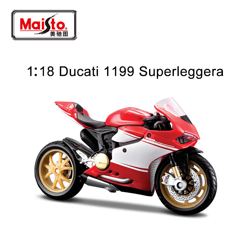 Maisto Meichi 1:18 motocicleta modelo Kawasaki Ducati BMW coche deportivo adorno artificial juguete de regalo