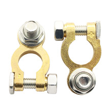 汽车蓄电池纯铜电瓶夹 电瓶柱M10桩头接线端子 117g船舶大号夹头