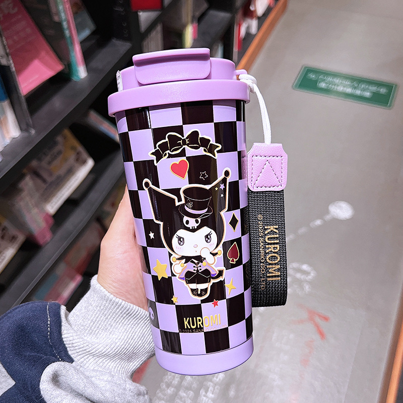 サンリオ魔法瓶カップ 316 ステンレス鋼ライナーコーヒーカップ女性のための見栄えの良いストローウォーターカップ 520 ミリリットル|undefined