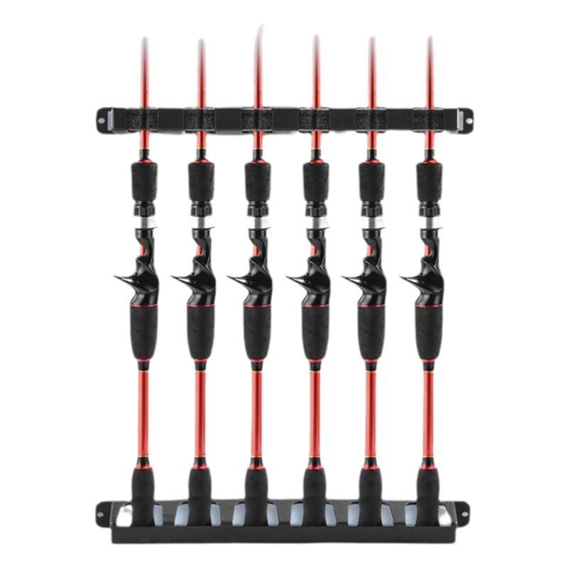 Luya Rod rack caña de pescar estante de almacenamiento estante de la barra colgante de pared Barra de pesca titular de la pared colgante