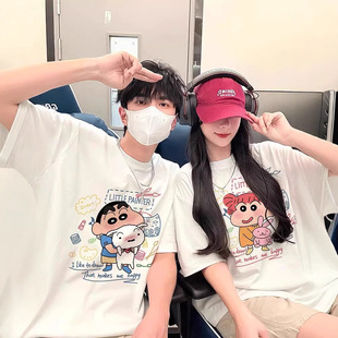 Summer Pure Cotton Short-Sleeved T-Shirt Couple Wear Lazy Style Loose Niche Design Tops for Men and Women Student Trendy Class Uniforms