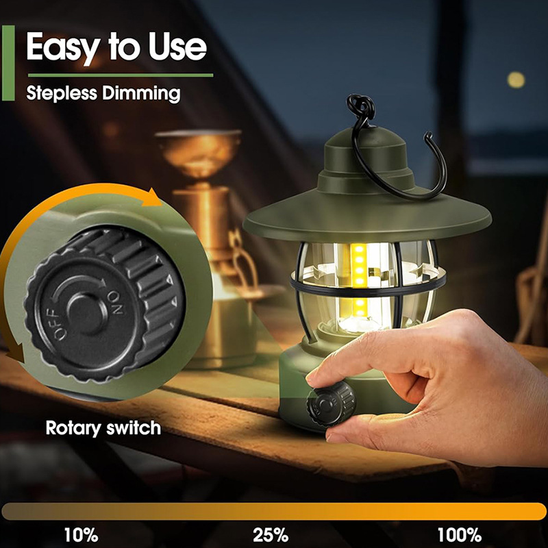 lámpara de camping retro lámpara de camping lámpara de tienda lámpara de emergencia lámpara de trabajo lámpara de caballo portátil iluminación de montaña lámpara exterior