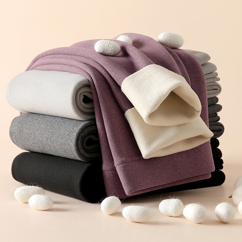 H507 German Velvet Cashmere Leggings for Women to Wear as Outerwear in Winter Fleece-Lined and Thickeneded High-Waisted Autumn Pants for Inner Wear and Warm All-In-One Pants