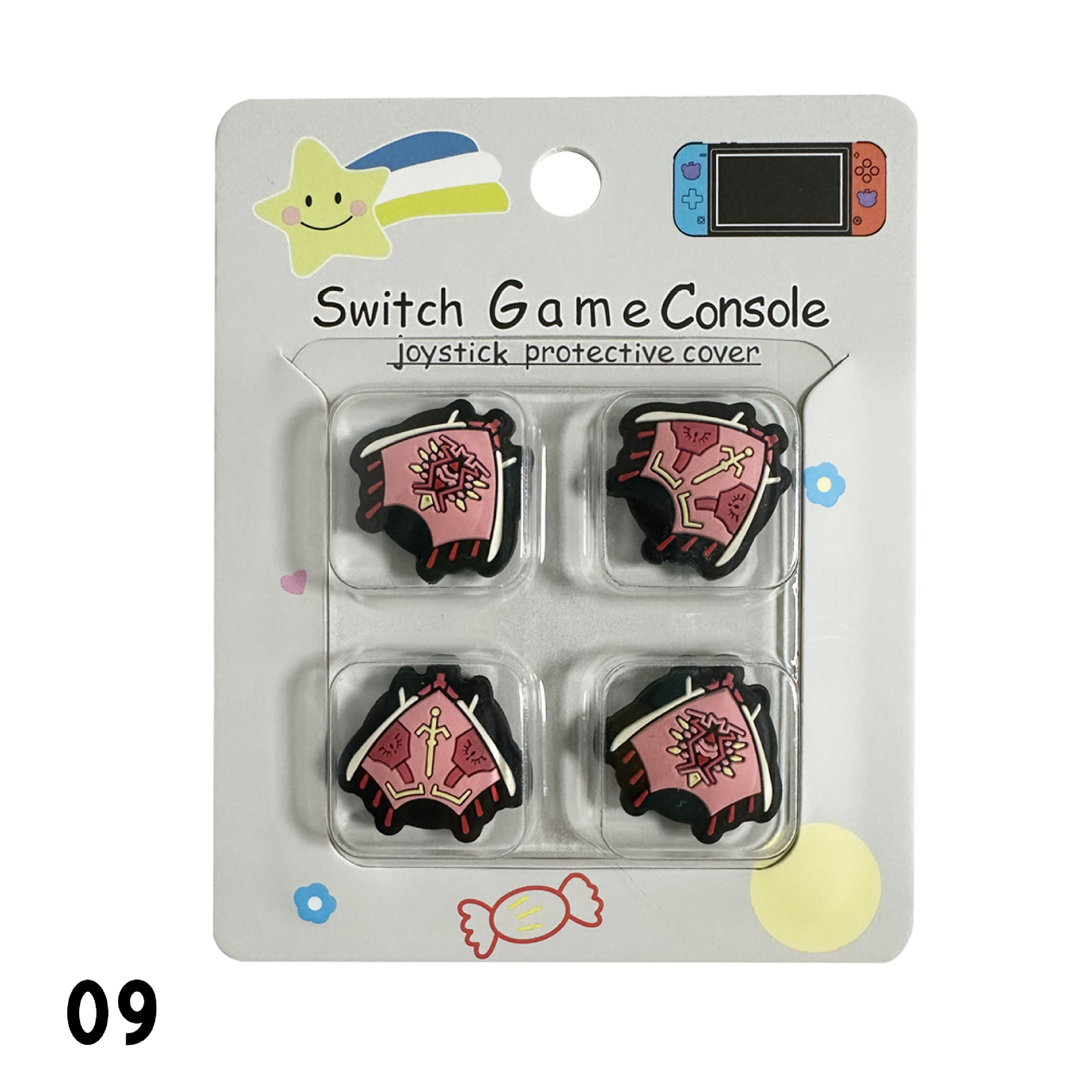 Tapa basculante de silicona de Nintendo Switch de dibujos animados NS Lite tapa basculante tapa protectora mango tapa protectora basculante