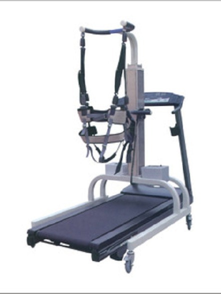 Esquema general de instrumento de rehabilitación para entrenamiento de marcha de inconveniente de extremidades de plataforma de correr lenta eléctrica tipo pórtico