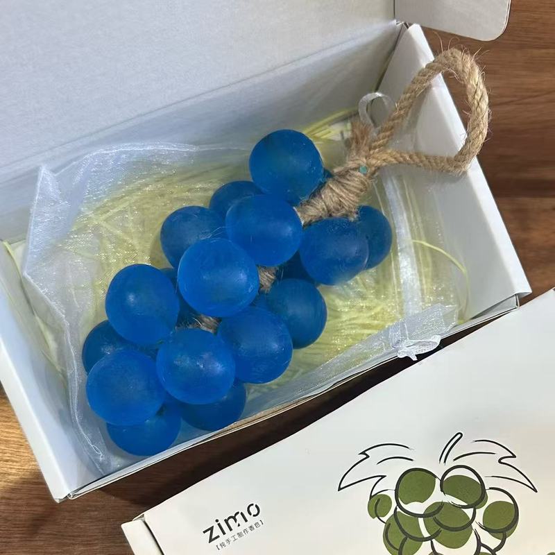 新款水晶葡萄串香皂生日礼物卫生间装饰肥皂串创意趣味个性伴手礼|undefined