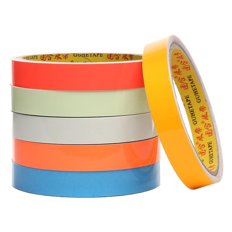 Cinta luminosa de color transfronteriza Advertencia de escenario de alto brillo Cinta fluorescente de almacenamiento de luz autoluminiscente 3 metros de largo