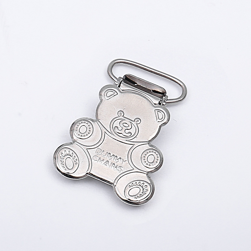Factory direct high-grade hanging bear duck bill clip pacifier buckle strap buckle pacifier clip
