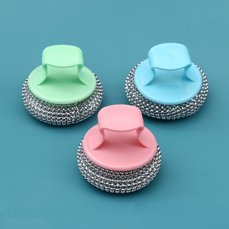 6 bolas de alambre de acero, un paquete de bolas de limpieza, cepillos para ollas de especificaciones múltiples, fabricantes de platos domésticos de cocina, suministro de comercio exterior al por mayor